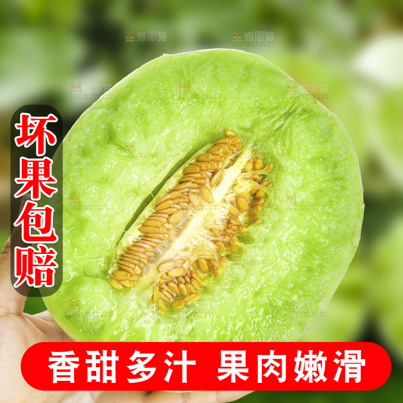 深底上的玉菇甜瓜