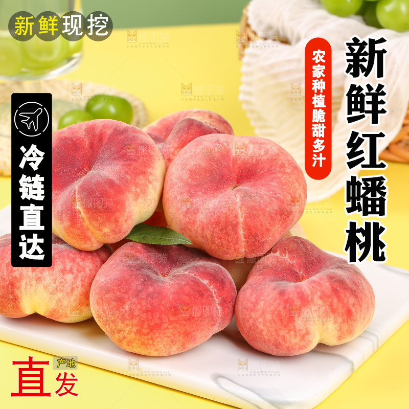 浅底上的毛蟠桃