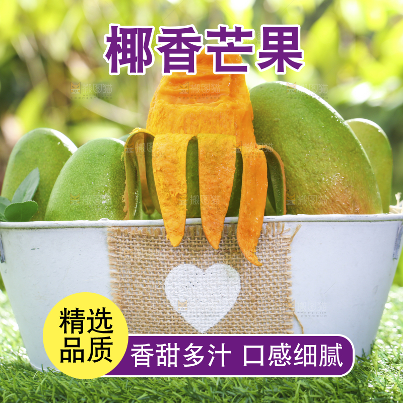 深底上的椰香芒