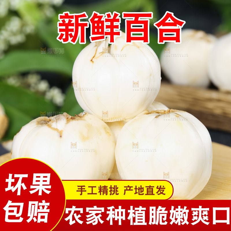 深底上的新鲜百合