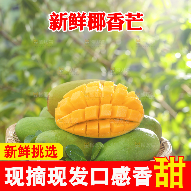 深底上的椰香芒