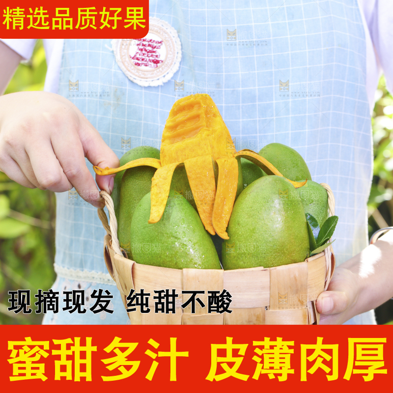 深底上的椰香芒