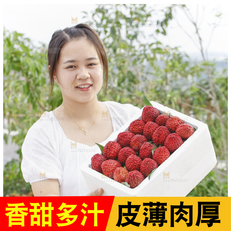 手里拿着荔枝王