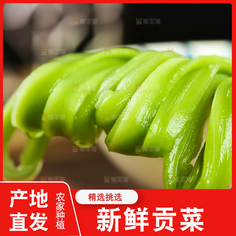 深底上的贡菜