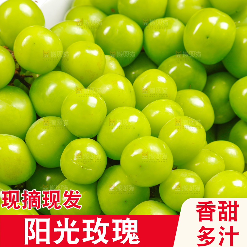 浅底上的一箱阳光玫瑰
