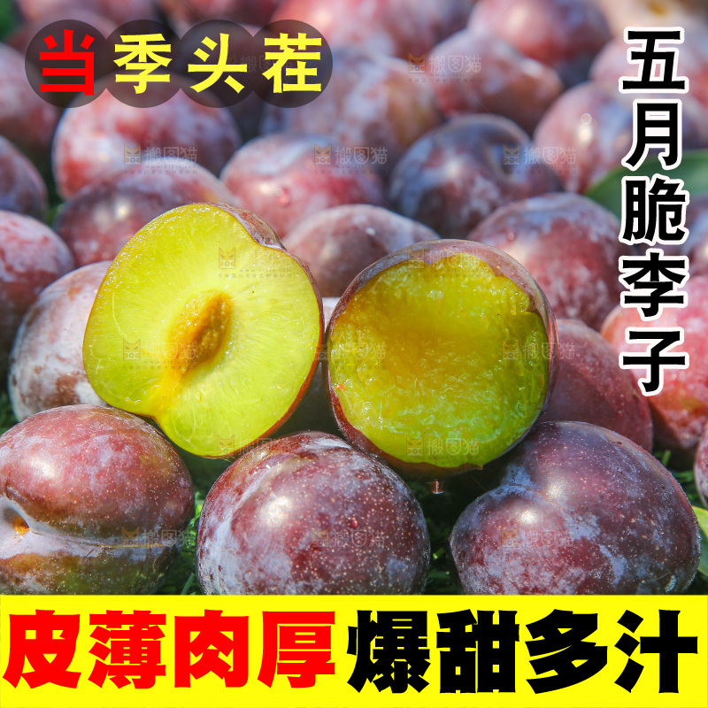 草地上放着五月脆李