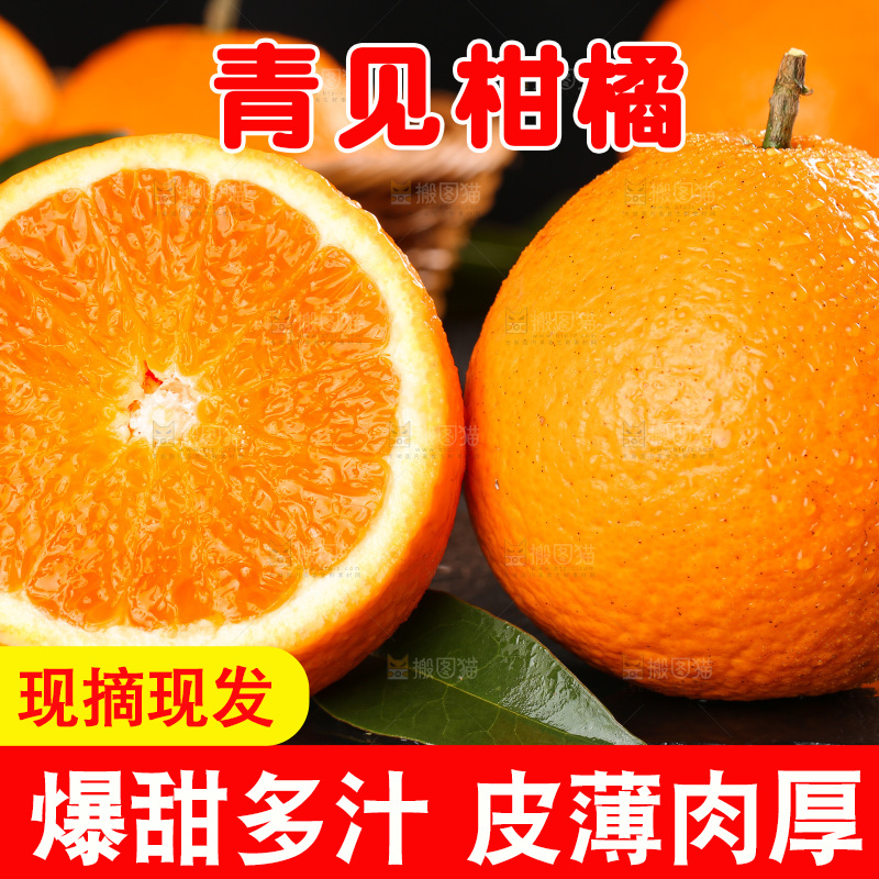 深底上的青见柑橘