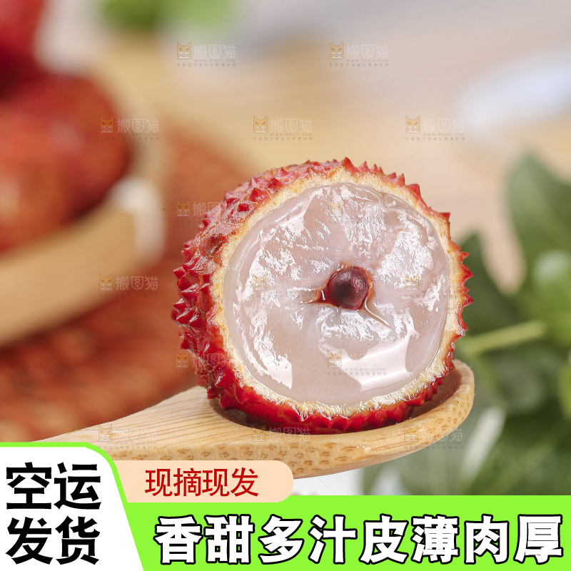 浅底上的桂味荔枝