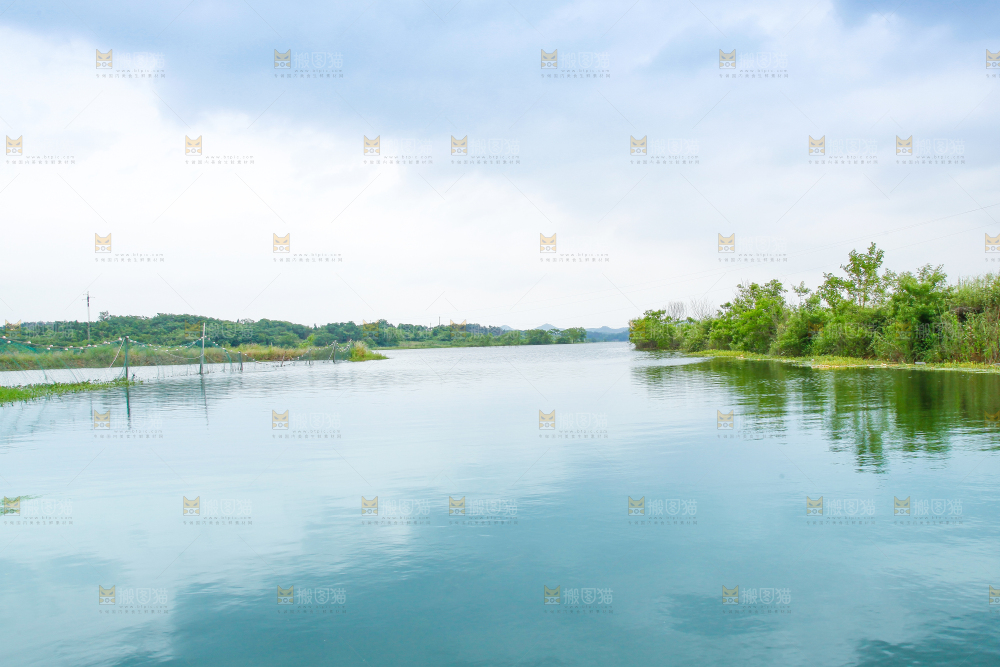户外风景湖水