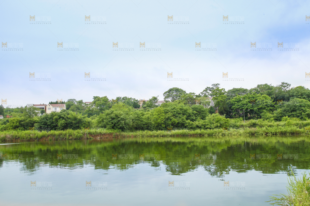 户外风景湖水