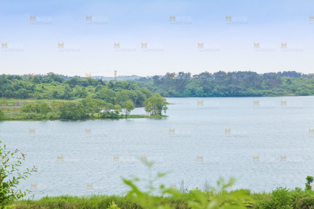 户外风景湖水
