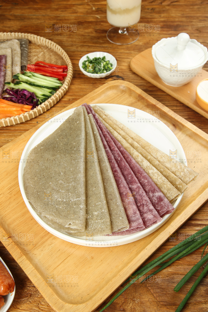 深底上的卷饼