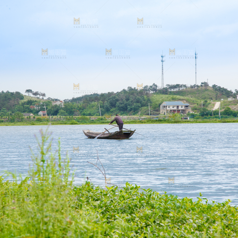 户外风景湖水