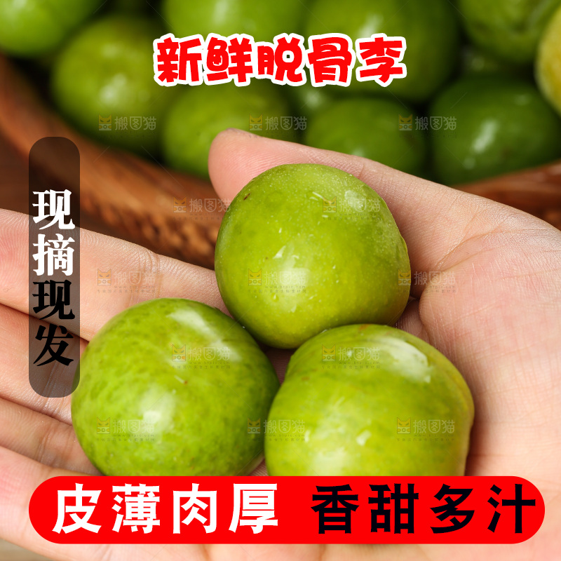 深底上放着的脱骨李