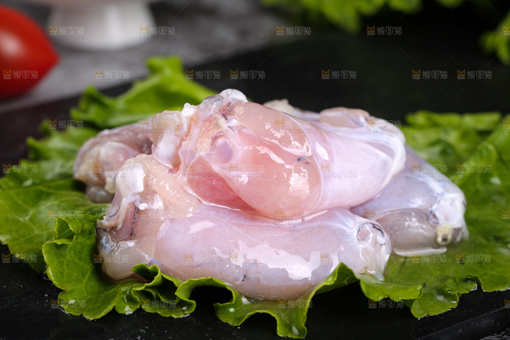 深底上的新鲜牛蛙