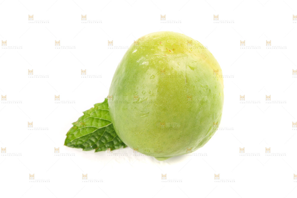 白底上的大梨杏