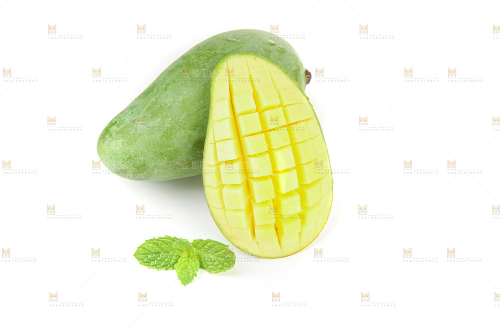 白底上的象牙芒