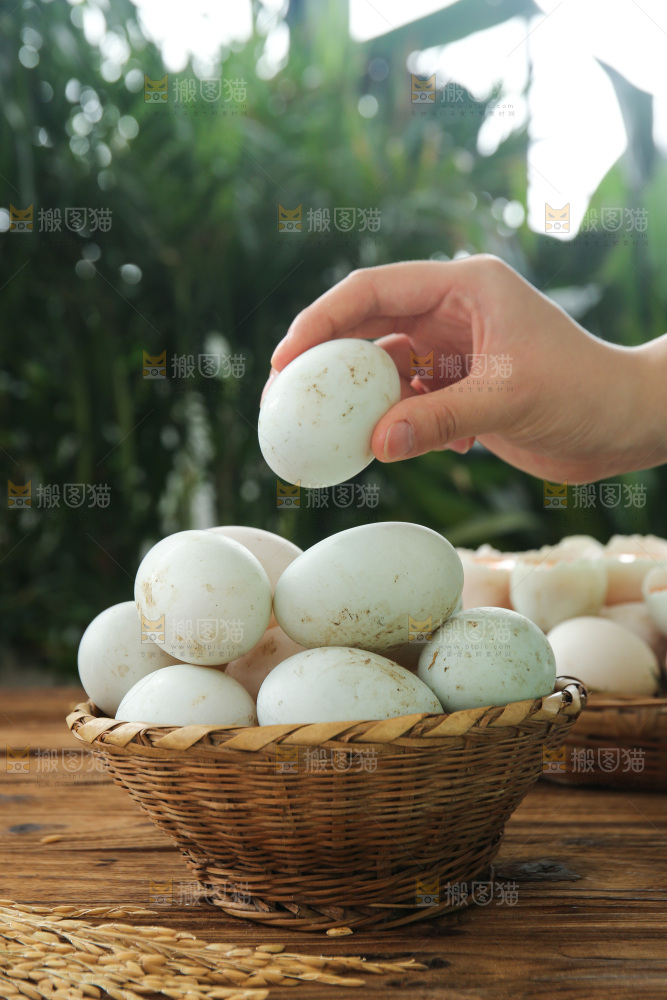 深底上的鸭蛋