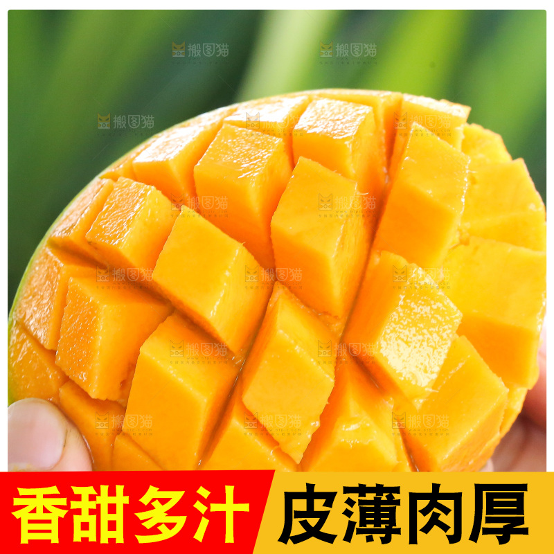 深底上的椰香芒