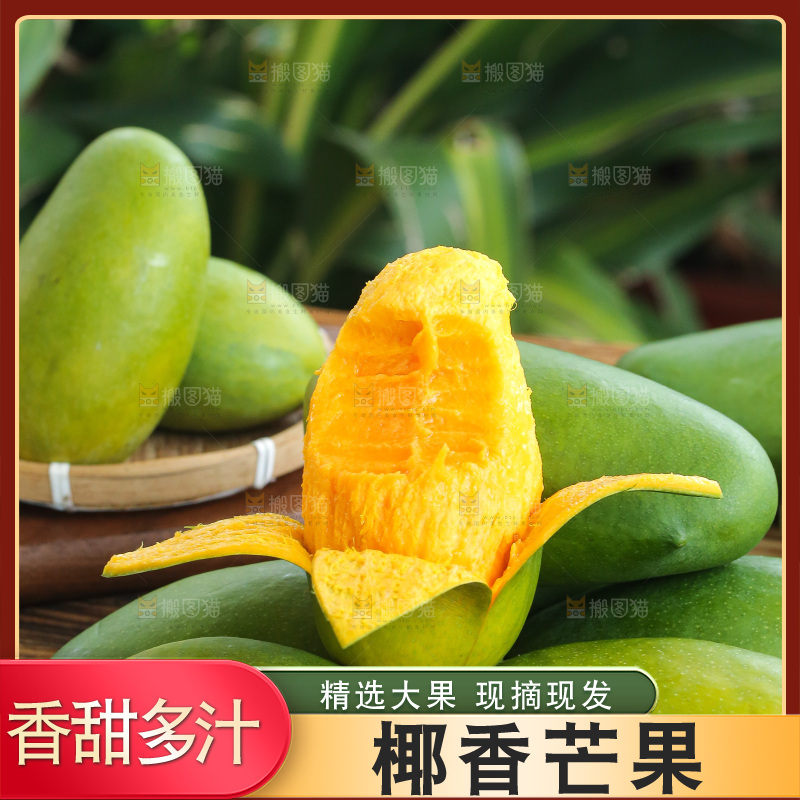 深底上的椰香芒