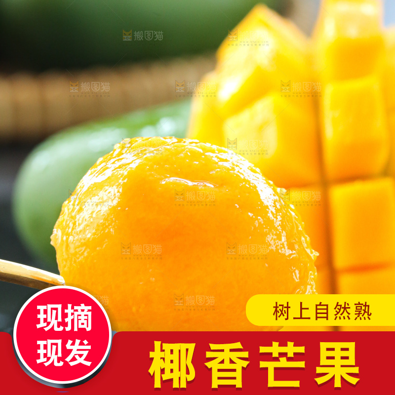 深底上的椰香芒
