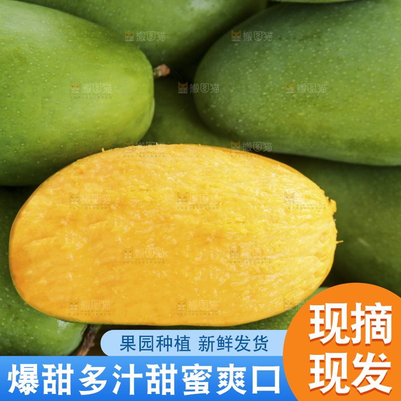 深底上的椰香芒