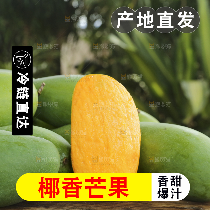 深底上的椰香芒