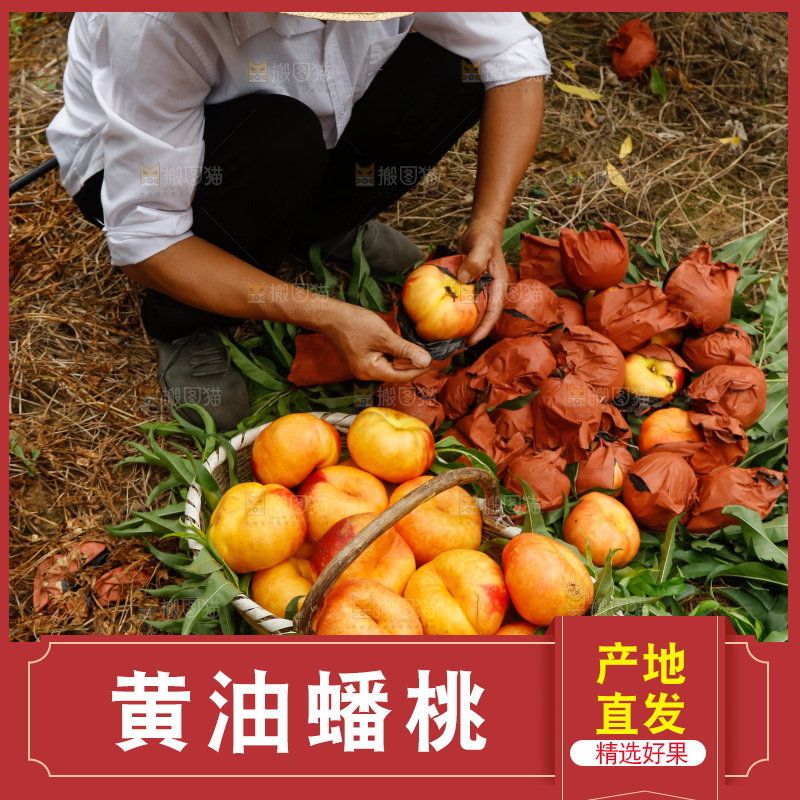 深底上的黄油蟠桃