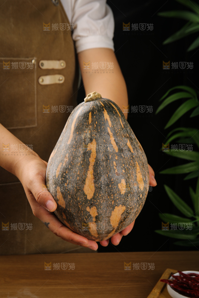 深底上的香芋南瓜