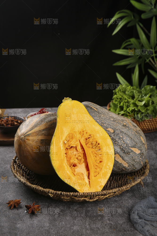 深底上的香芋南瓜
