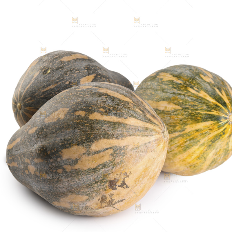 白底上的香芋南瓜
