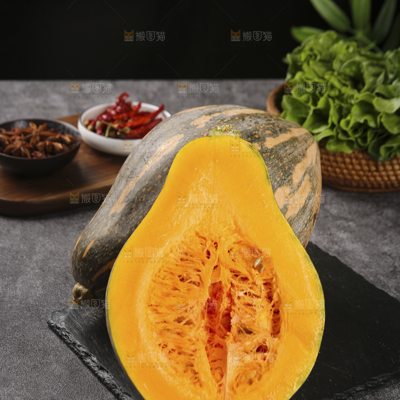 深底上的香芋南瓜