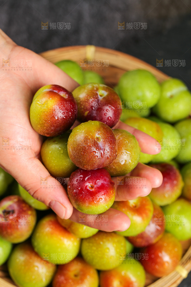 深底上的半边红脱骨李