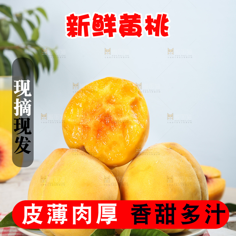 浅底上的奉贤黄桃