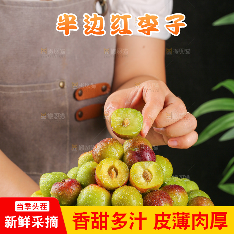 深底上的半边红脱骨李
