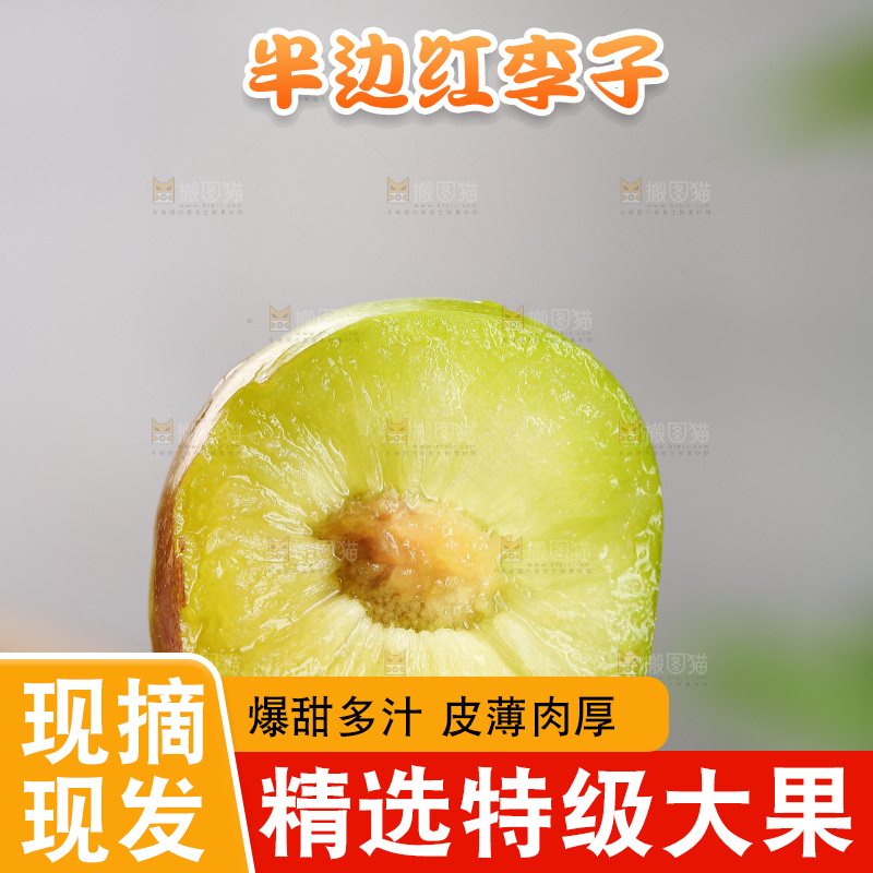 深底上的半边红脱骨李