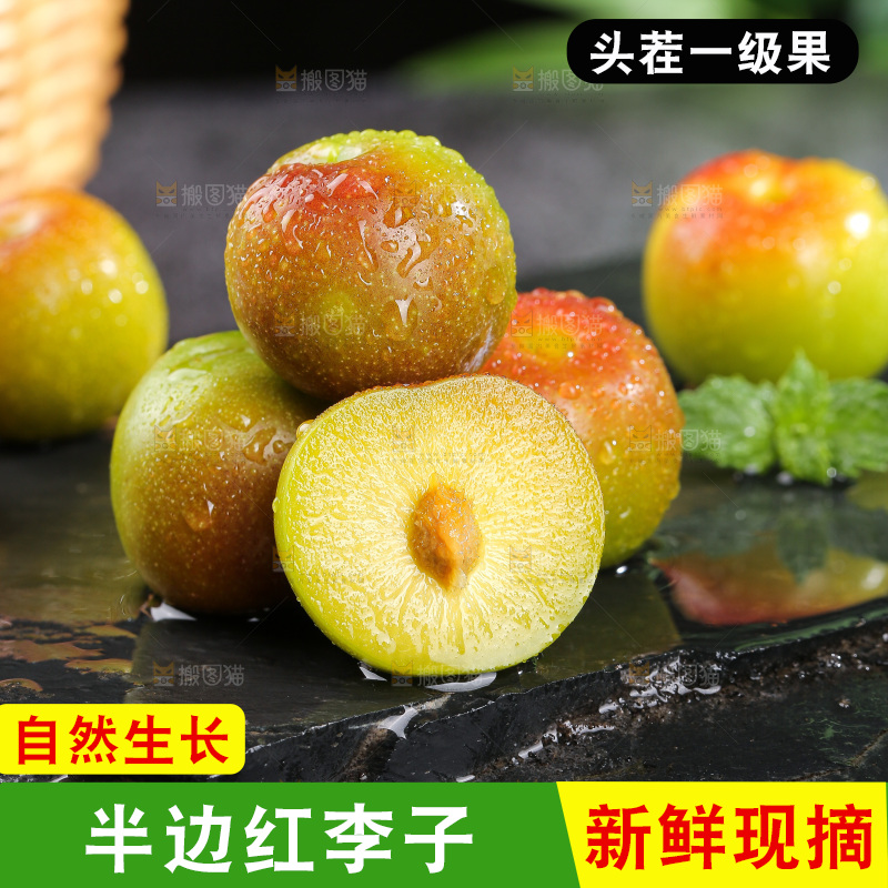 深底上的半边红脱骨李