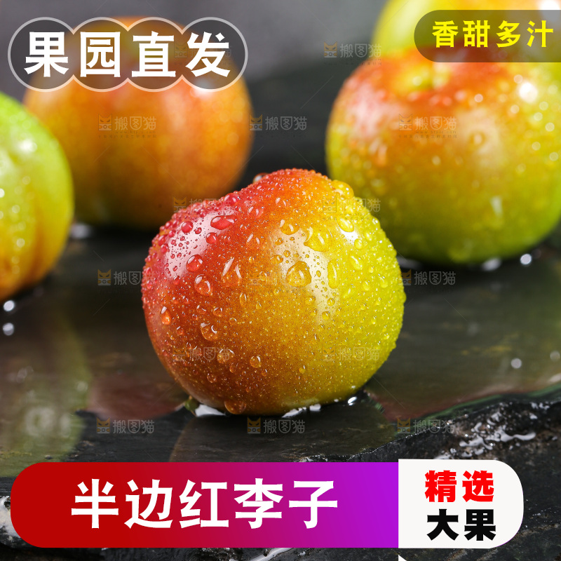 深底上的半边红脱骨李