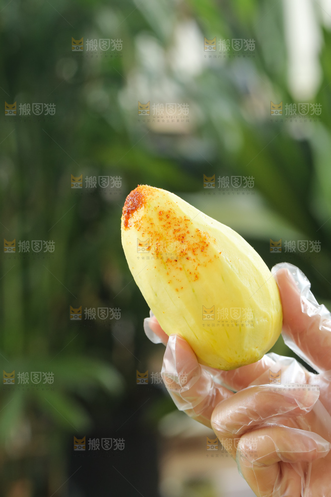 木底上的象牙芒