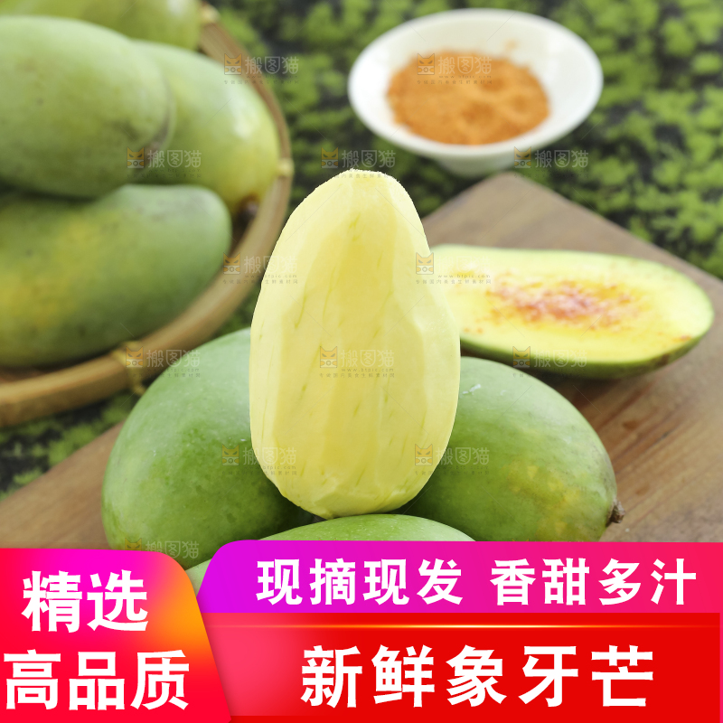 木底上的象牙芒