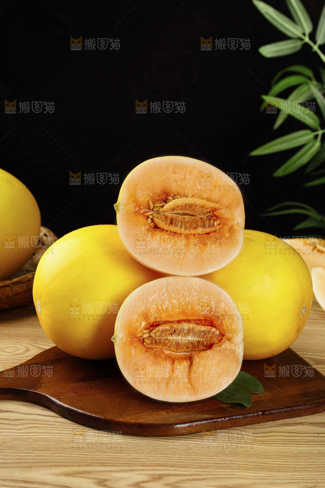 木底上的黄河蜜瓜