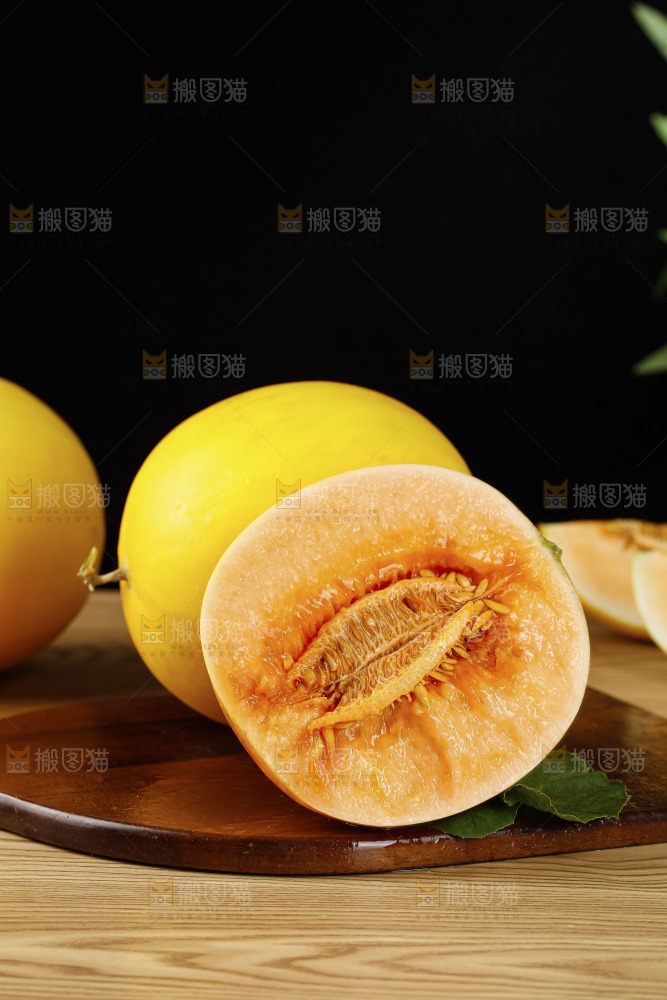木底上的黄河蜜瓜