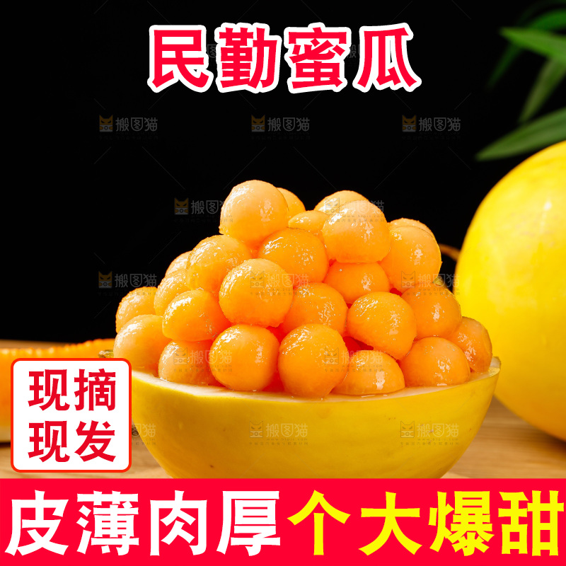 木底上的黄河蜜瓜