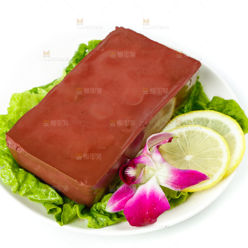 白底上的鸭血