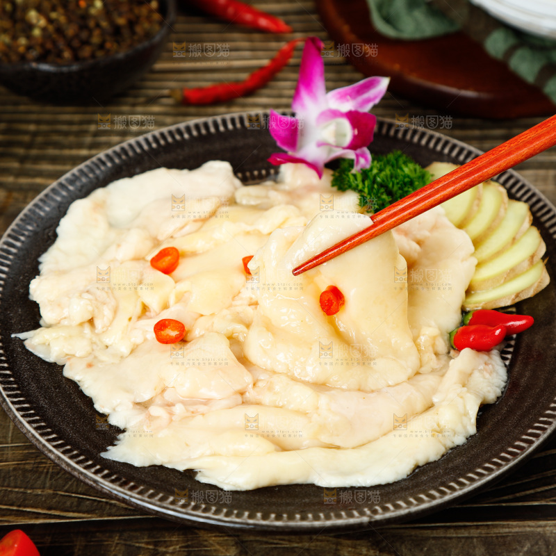 深底上的鸡油