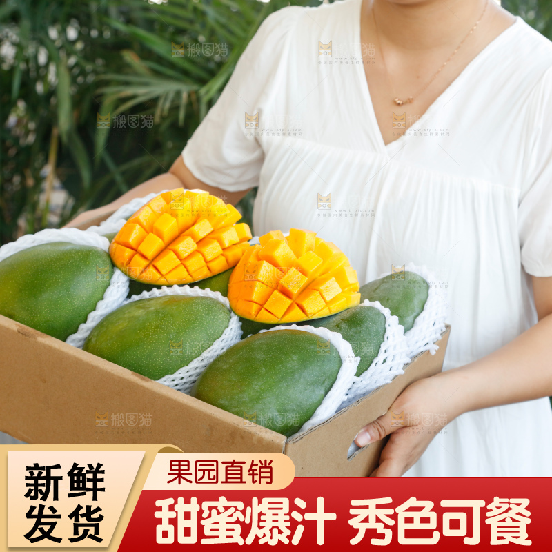 手里拿着一箱凯特芒