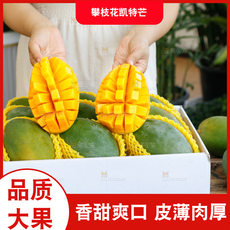 手里拿着一箱凯特芒