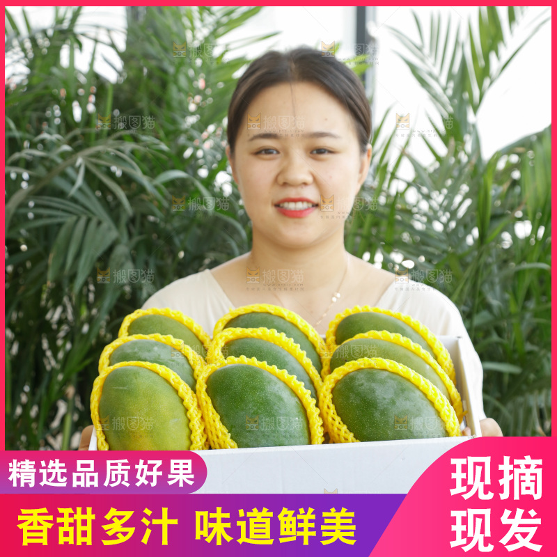 手里拿着一箱凯特芒