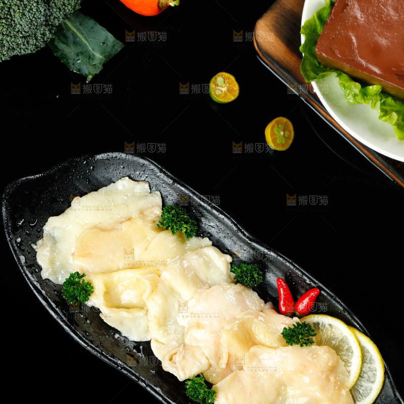 深底上的鸡油