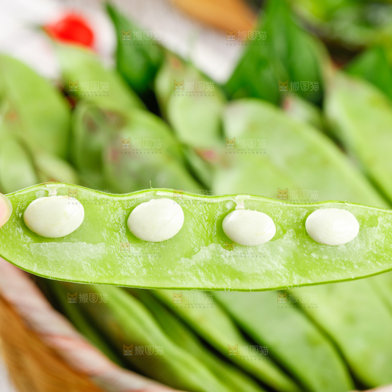 木底上的油豆角